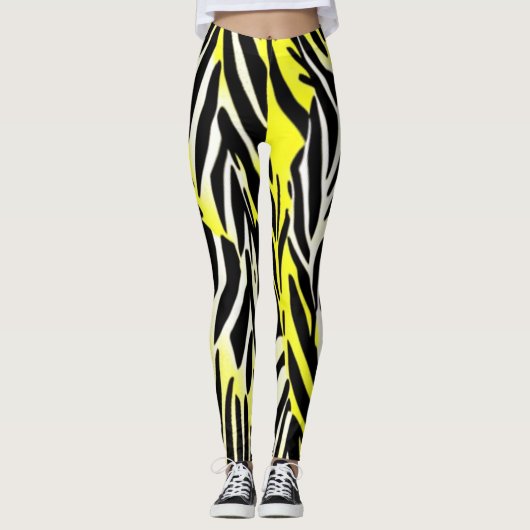 Leggings Motif à bandes Zebra (Devant)