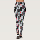 Leggings Motif à carreaux de Mahjong (Dos)