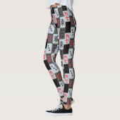 Leggings Motif à carreaux de Mahjong (Gauche)