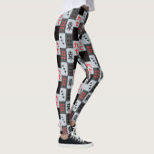 Leggings Motif à carreaux de Mahjong (Droite)