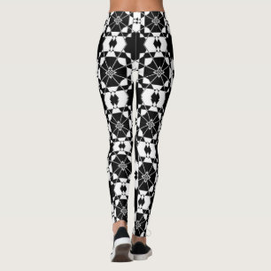Leggings Motif à carreaux rétro minimaliste – Conception mo
