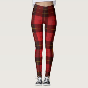 Leggings Motif à carreaux tartan du clan écossais Wallace