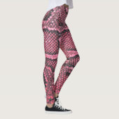 Leggings motif à échelle de serpent rose (Droite)