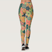 Leggings Motif à fleurs coloré rétro (Dos)