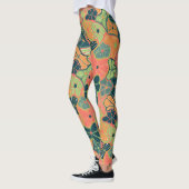 Leggings Motif à fleurs coloré rétro (Gauche)