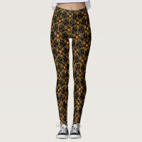 Motif à fleurs de poissons jaunes de Hook orange