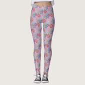 Leggings Motif à fleurs empilées (Devant)