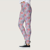 Leggings Motif à fleurs empilées (Gauche)