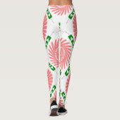 Leggings motif à fleurs roses (Dos)