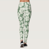 Leggings Motif à fleurs - Vert (Dos)