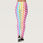 Leggings Motif à papillon arc-en-ciel coloré mignon (Dos)