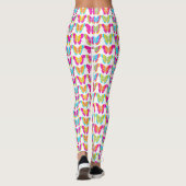 Leggings Motif à papillon arc-en-ciel mignon (Dos)