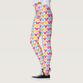 Leggings Motif à papillon arc-en-ciel mignon (Gauche)