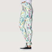 Leggings Motif À petits pois d'été amusant (Gauche)