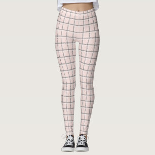 Leggings Motif à plis subtils rose pâle
