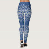 Leggings Motif à pointillés5 bleu marine ID208 (Dos)