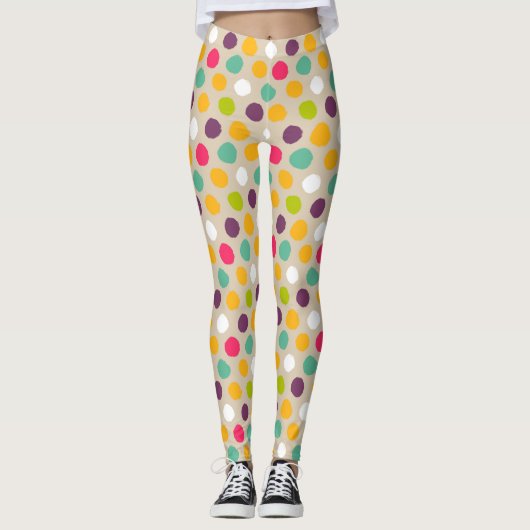 Leggings motif à pois (Devant)
