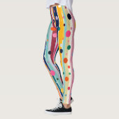 Leggings Motif à pois et rayures Color Pop (Gauche)