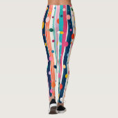 Leggings Motif à pois et rayures Color Pop (Dos)