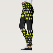 Leggings Motif à pois lime (Gauche)