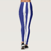 Leggings Motif à rayures bleu et blanc marine (Dos)