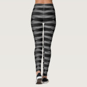 Leggings Motif à rayures noir et blanc (Dos)