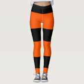 Leggings Motif à rayures orange (Devant)