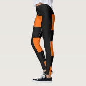 Leggings Motif à rayures orange (Gauche)