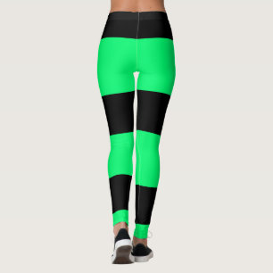 Leggings Motif à rayures vertes