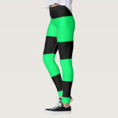 Leggings Motif à rayures vertes (Gauche)