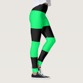 Leggings Motif à rayures vertes (Droite)