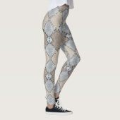 Leggings Motif à tonalité terre coupée (Droite)