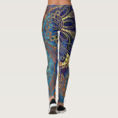Leggings Motif à vapeur Celestial Mandala Gold (Dos)