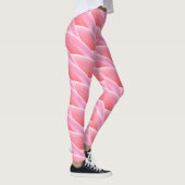 Leggings Motif Abstrait à vague rose (Droite)