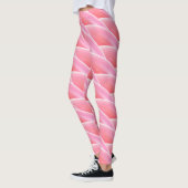 Leggings Motif Abstrait à vague rose (Gauche)