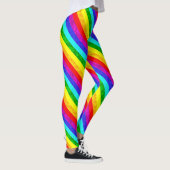 Leggings Motif abstrait arc-en-ciel (Droite)