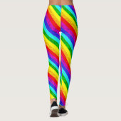 Leggings Motif abstrait arc-en-ciel (Dos)