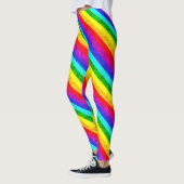 Leggings Motif abstrait arc-en-ciel (Gauche)