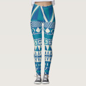 Leggings Motif abstrait Aztec (Devant)