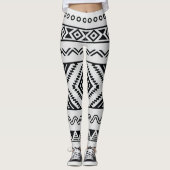 Leggings Motif abstrait Aztec mexicain (Devant)