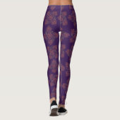 Leggings Motif Abstrait bleu (Dos)