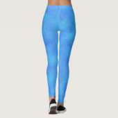 Leggings Motif Abstrait bleu (Dos)