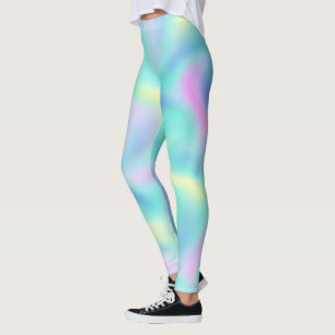Leggings Motif Abstrait Blurred Pretty Pastel Swirls