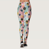 Leggings Motif Abstrait brosse et Pointe Polka (Dos)