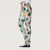 Leggings Motif Abstrait brosse et Pointe Polka (Gauche)