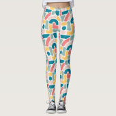 Leggings Motif Abstrait coloré (Devant)