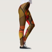 Leggings Motif abstrait coloré (Droite)