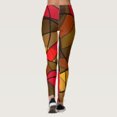 Leggings Motif abstrait coloré (Dos)