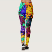 Leggings Motif Abstrait coloré (Dos)