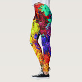 Leggings Motif Abstrait coloré (Gauche)